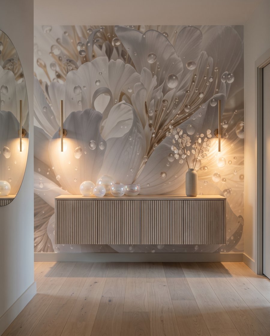 Fiore bianco con gocce — ambiente 5