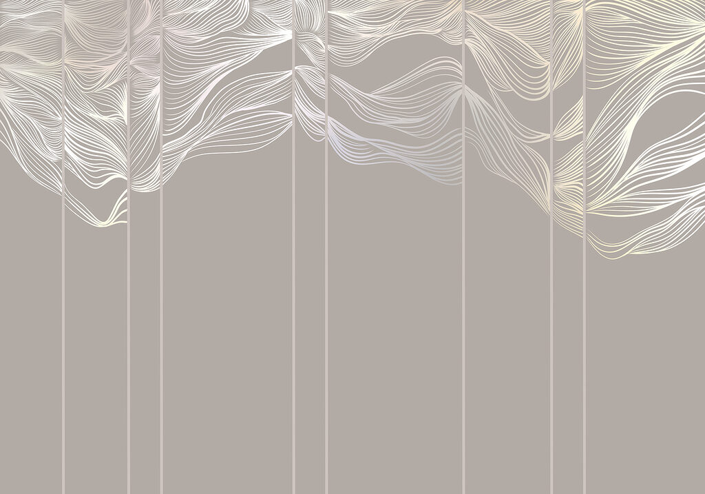 Foglie bianche verticali — design completo