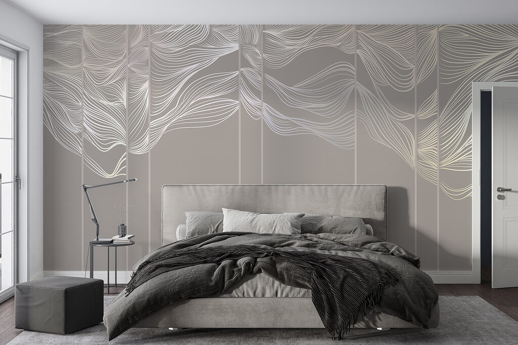 Foglie bianche verticali — ambiente 4