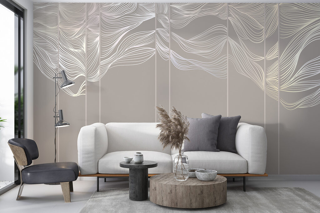Foglie bianche verticali — ambiente 6