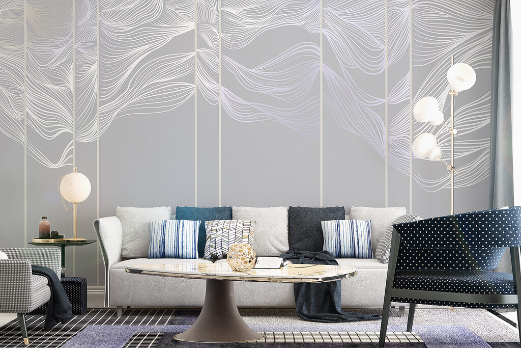 Foglie bianche verticali — ambiente 5