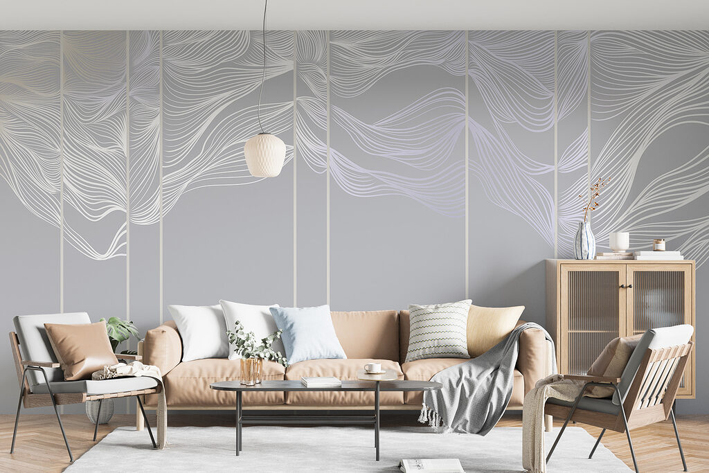 Foglie bianche verticali — ambiente 6