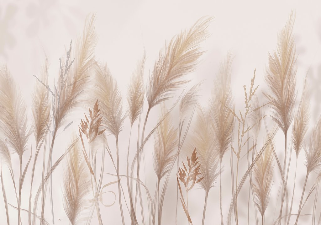 Pennacchi beige su bianco — design completo