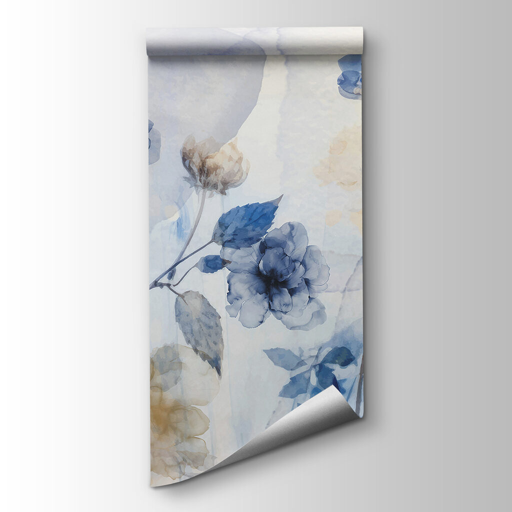 Fiori blu, velature chiare — vista del prodotto