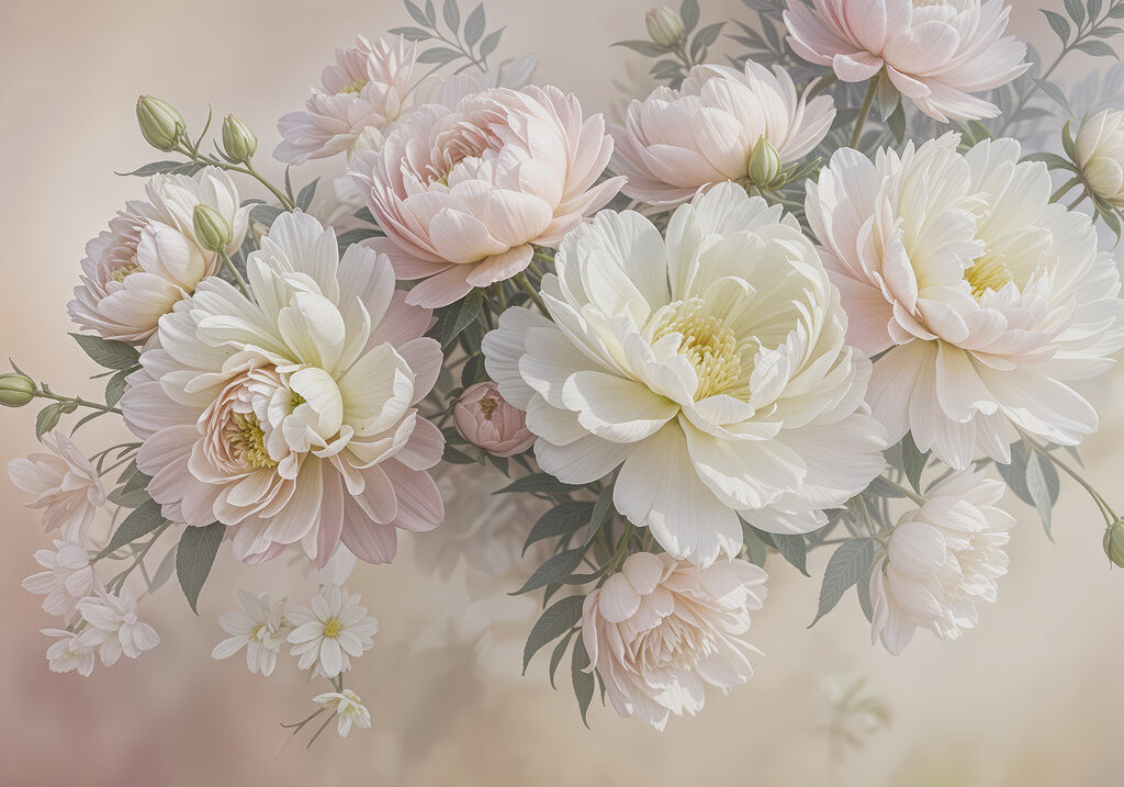 Bouquet morbido rosa — design completo