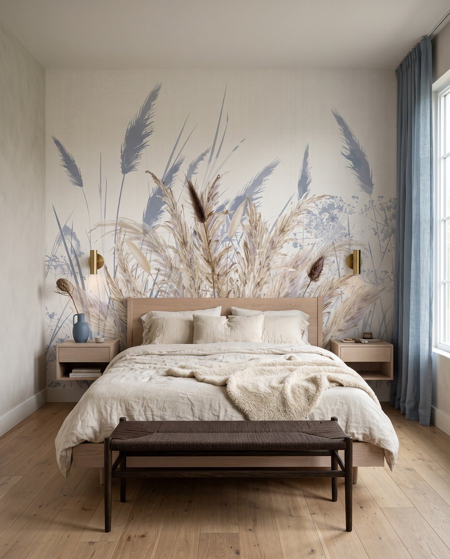 Erbe con ombre azzurre — ambiente 2