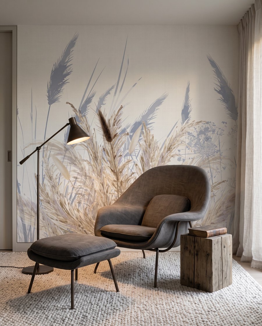 Erbe con ombre azzurre — ambiente 3