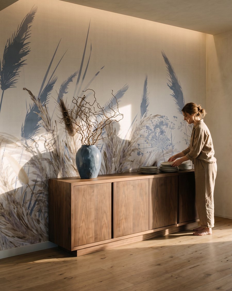 Erbe con ombre azzurre — ambiente 4
