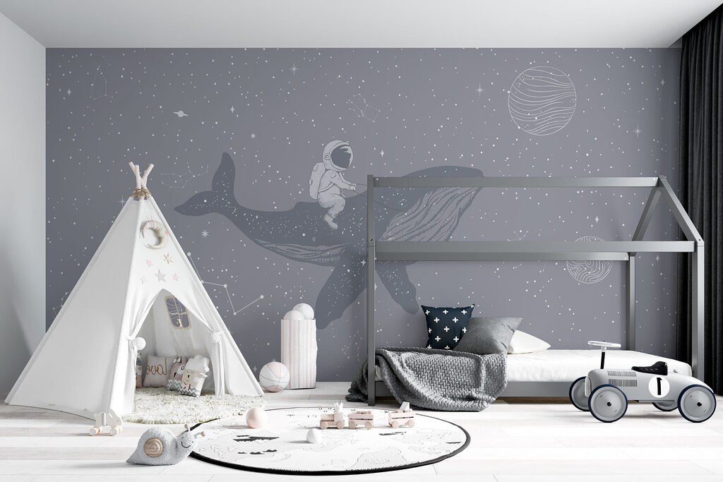 Astronauta su una balena — ambiente 1