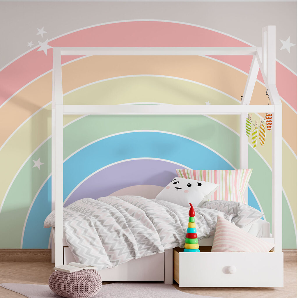 Arcobaleno con stelline bianche — ambiente 1