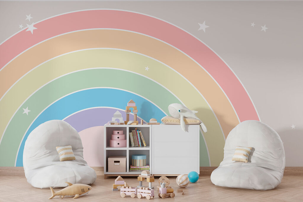 Arcobaleno con stelline bianche — ambiente 2