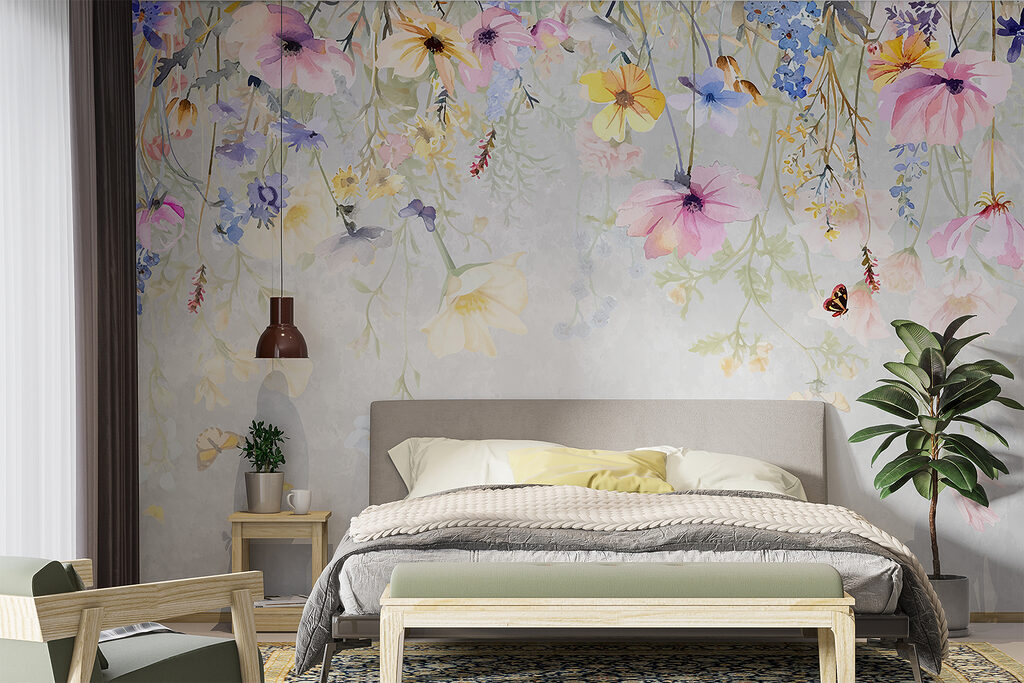 Fiori pendenti ad acquerello — ambiente 2
