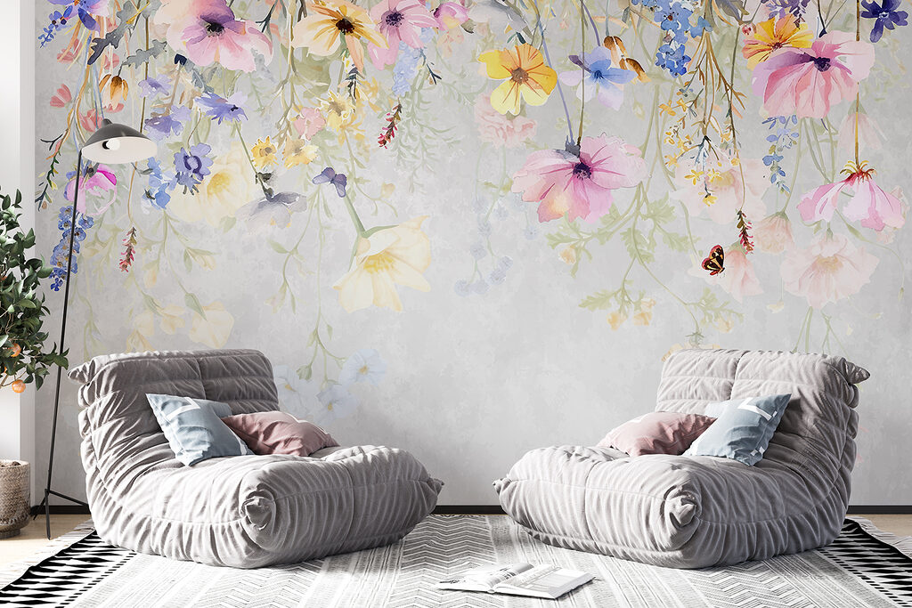 Fiori pendenti ad acquerello — ambiente 4