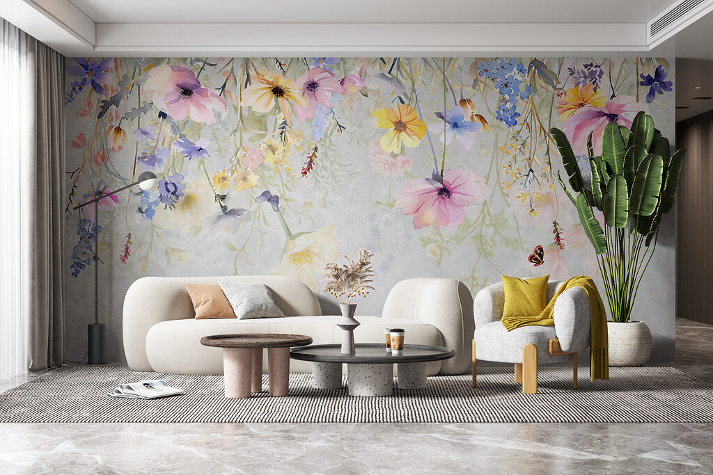 Fiori pendenti ad acquerello — ambiente 6
