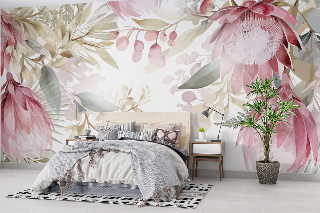 Fiori rosa in alto — ambiente 3