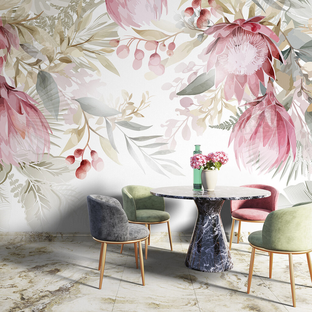 Fiori rosa in alto — ambiente 6