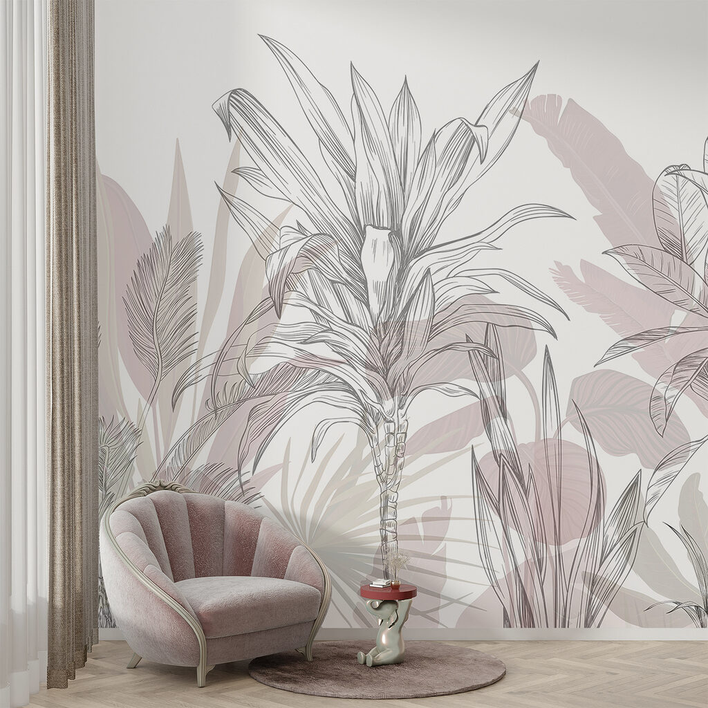 Piante tropicali a schizzo — ambiente 3