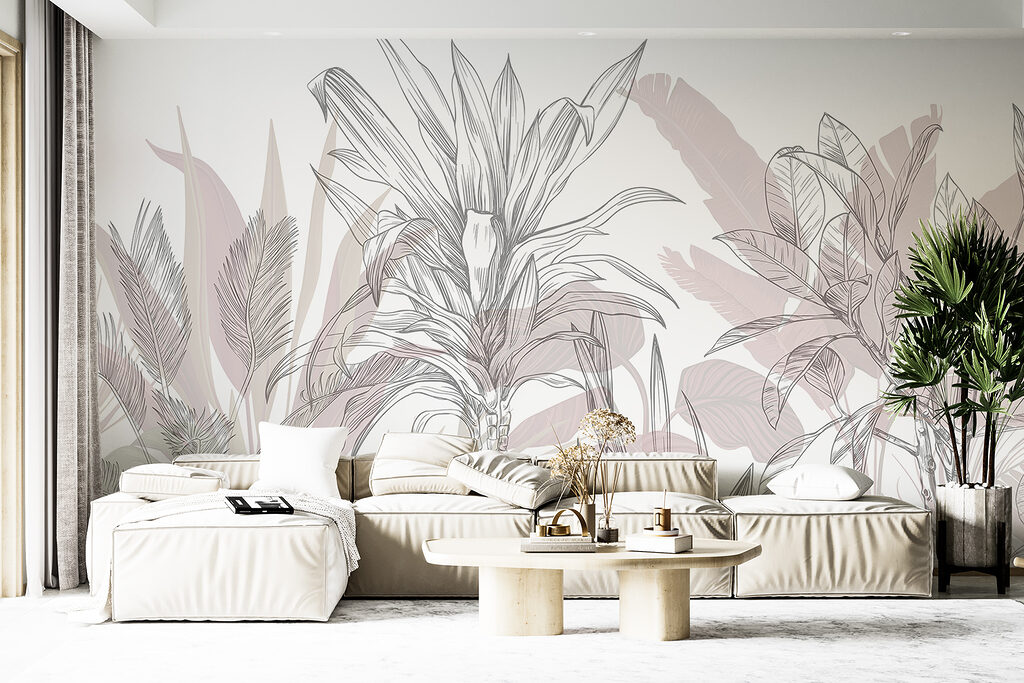 Piante tropicali a schizzo — ambiente 5