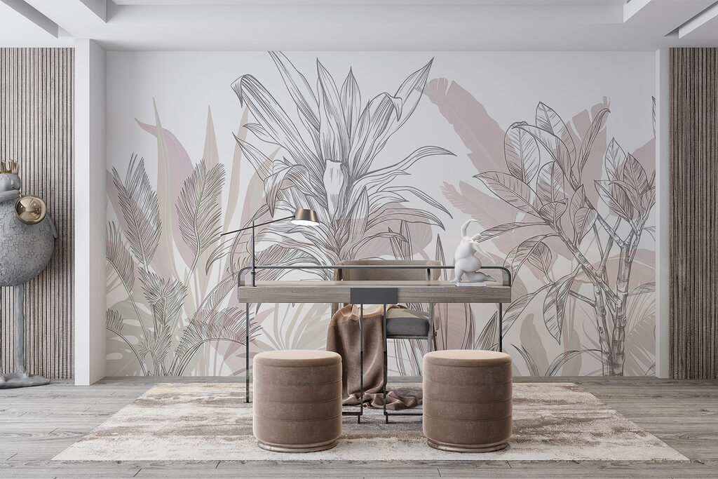 Piante tropicali a schizzo — ambiente 6