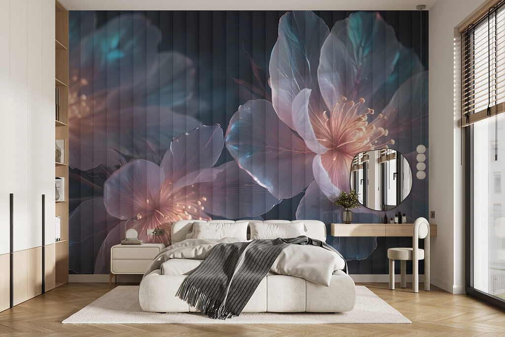 Fiori blu con scintille — ambiente 1