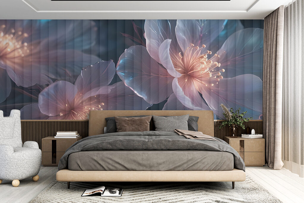 Fiori blu con scintille — ambiente 3