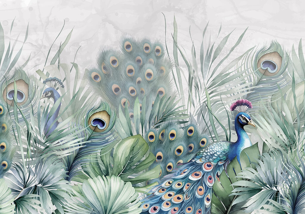 Pavone tra le piume — design completo