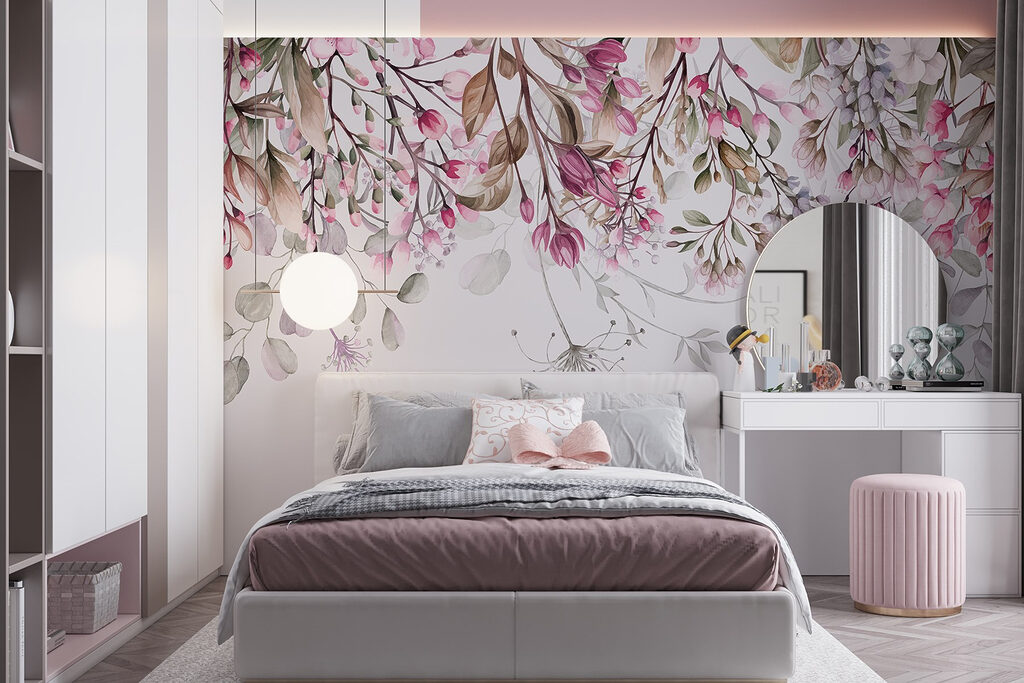 Fiori rosa pendenti — ambiente 2