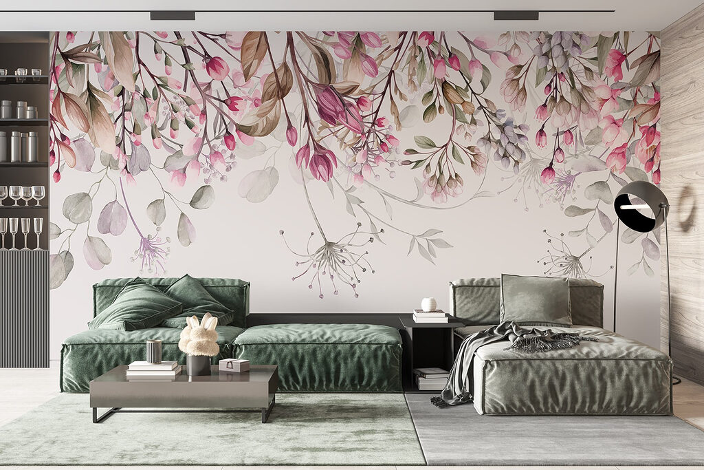 Fiori rosa pendenti — ambiente 3