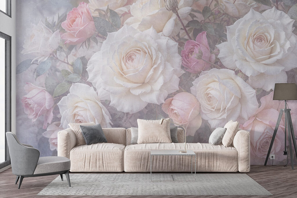 Rose rosa su sfumature — ambiente 2