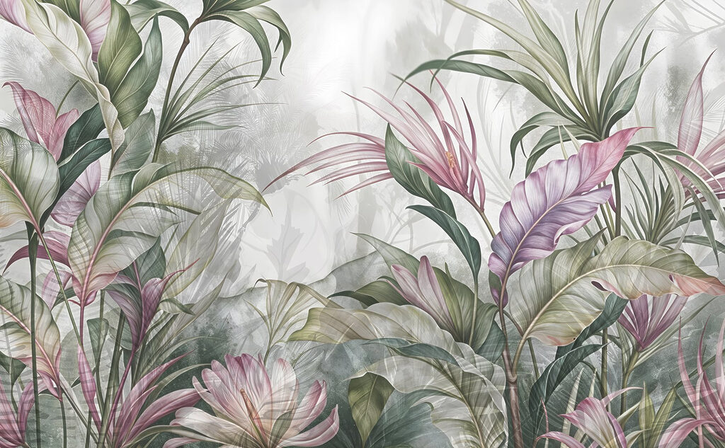 Foglie tropicali fitte — design completo