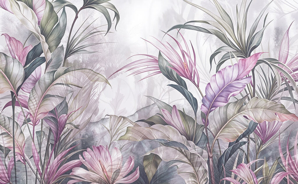 Foglie tropicali fitte — design completo