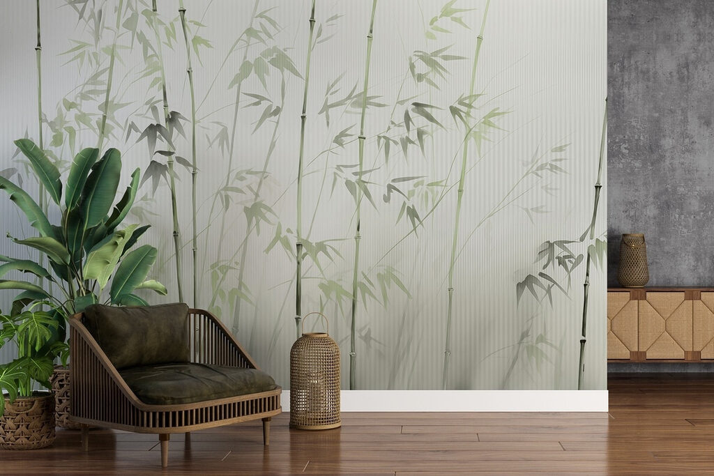Bambù in file sottili — ambiente 3