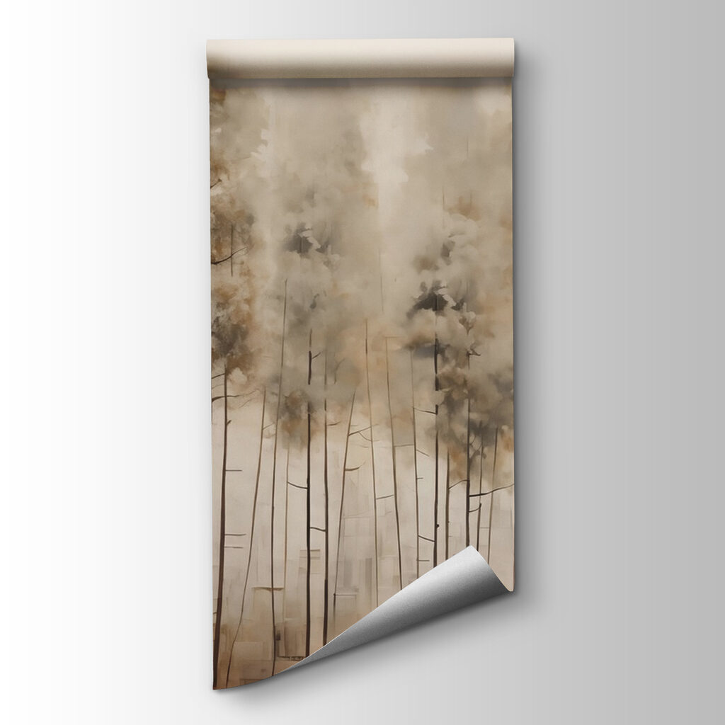 Alberi alti in sepia — vista del prodotto