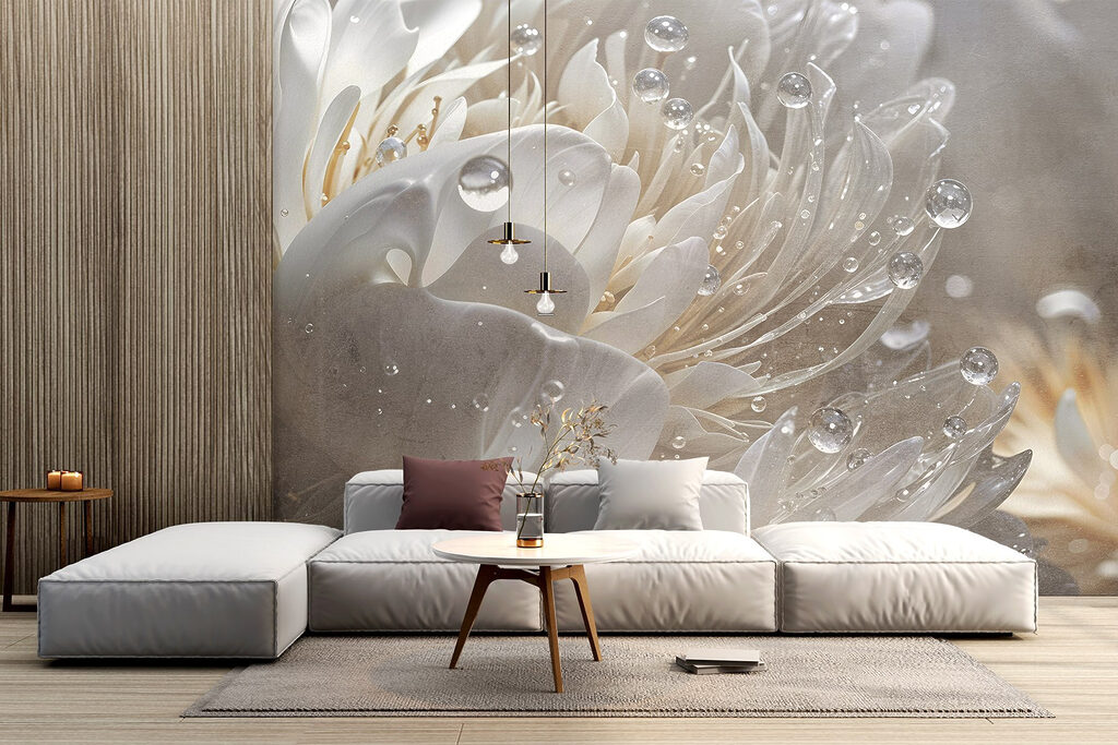 Fiore lucido con gocce — ambiente 6