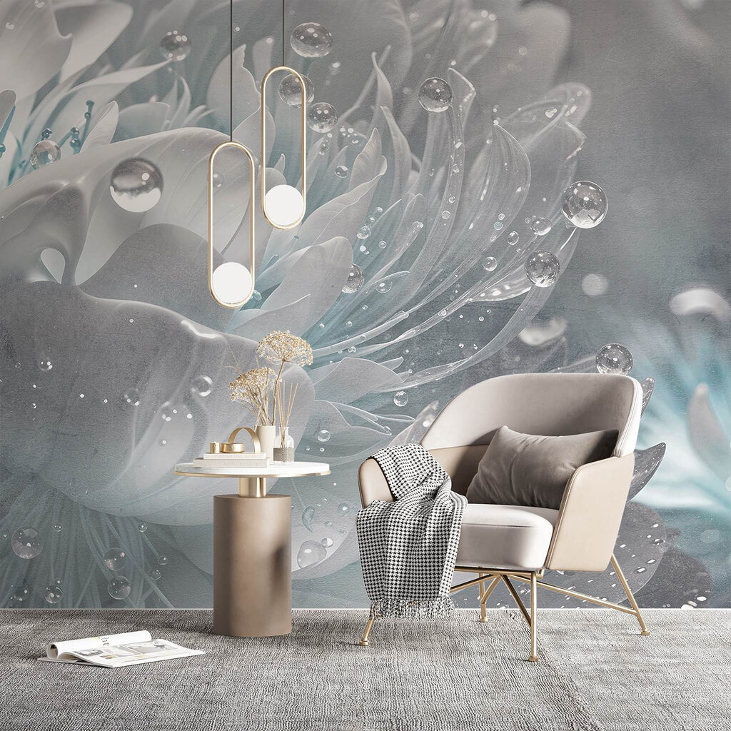 Fiore lucido con gocce — ambiente 3