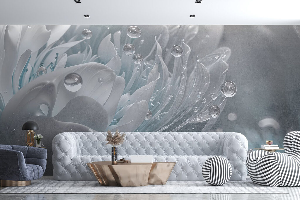 Fiore lucido con gocce — ambiente 4