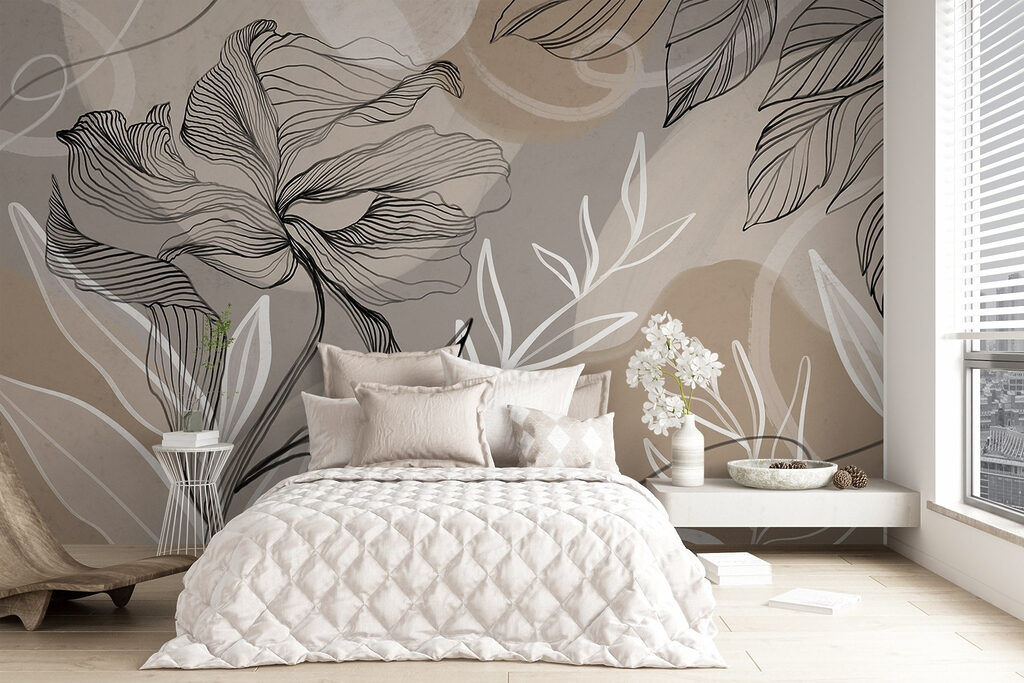 Fiori disegnati, campi caldi — ambiente 2