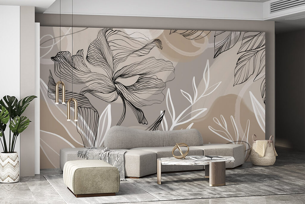 Fiori disegnati, campi caldi — ambiente 5