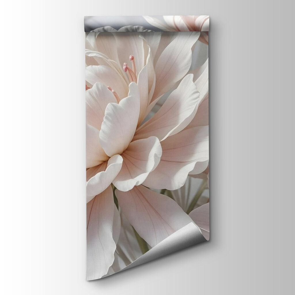 Fiore bianco e rosa — vista del prodotto