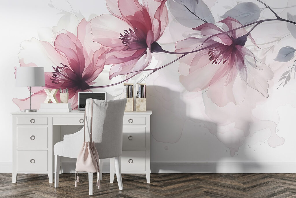 Fiori rosa su rami — ambiente 3