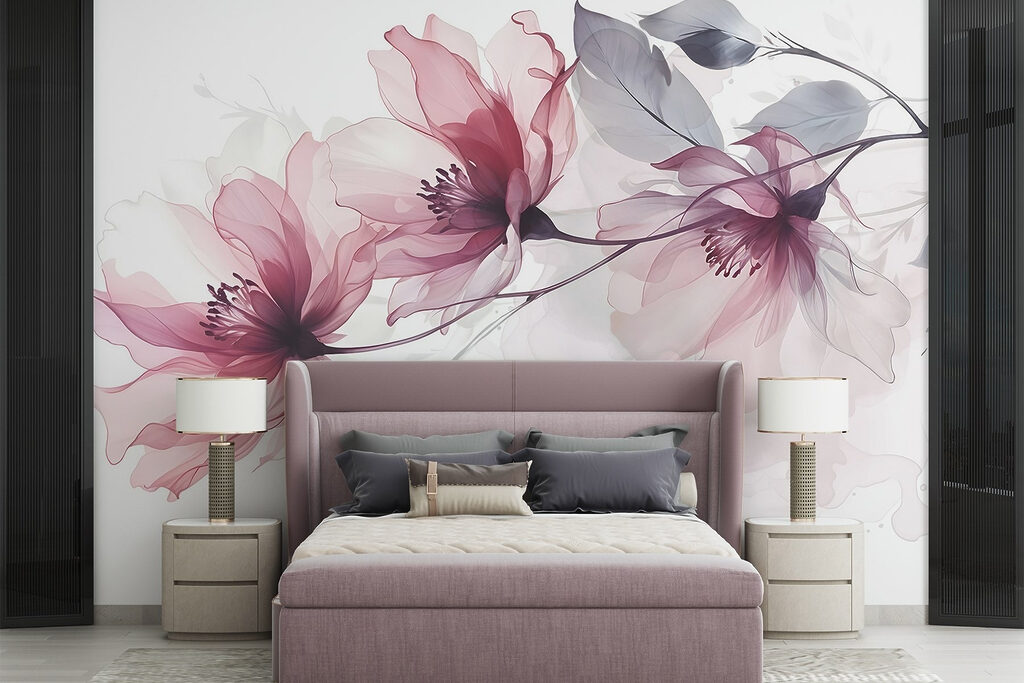 Fiori rosa su rami — ambiente 4