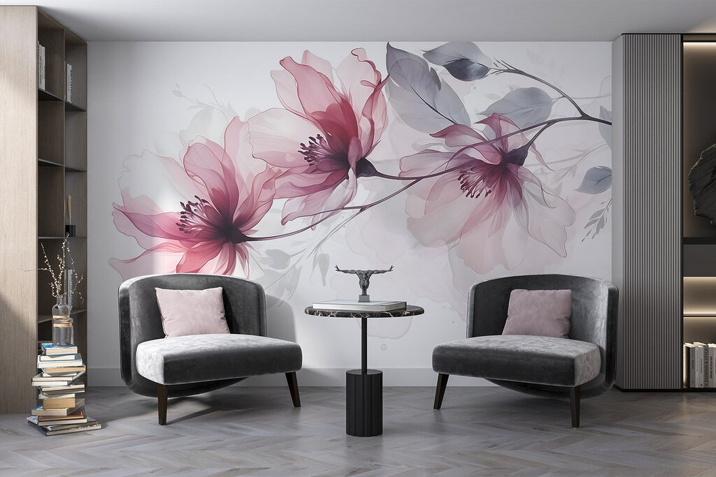 Fiori rosa su rami — ambiente 5