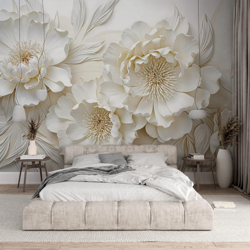 Fiori bianchi, cuori dorati — ambiente 2