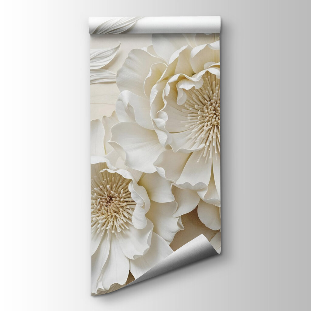 Fiori bianchi, cuori dorati — vista del prodotto
