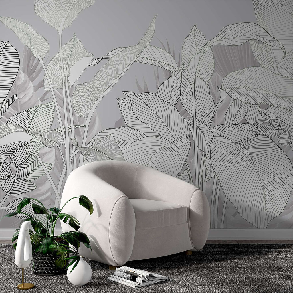 Foglie bianche nervate — ambiente 4