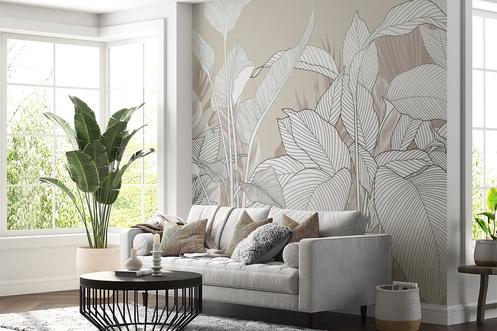 Foglie bianche nervate — ambiente 4