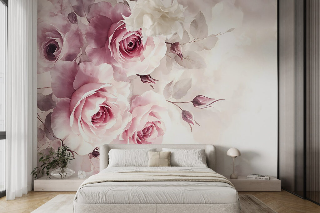 Rose rosa a sinistra — ambiente 2