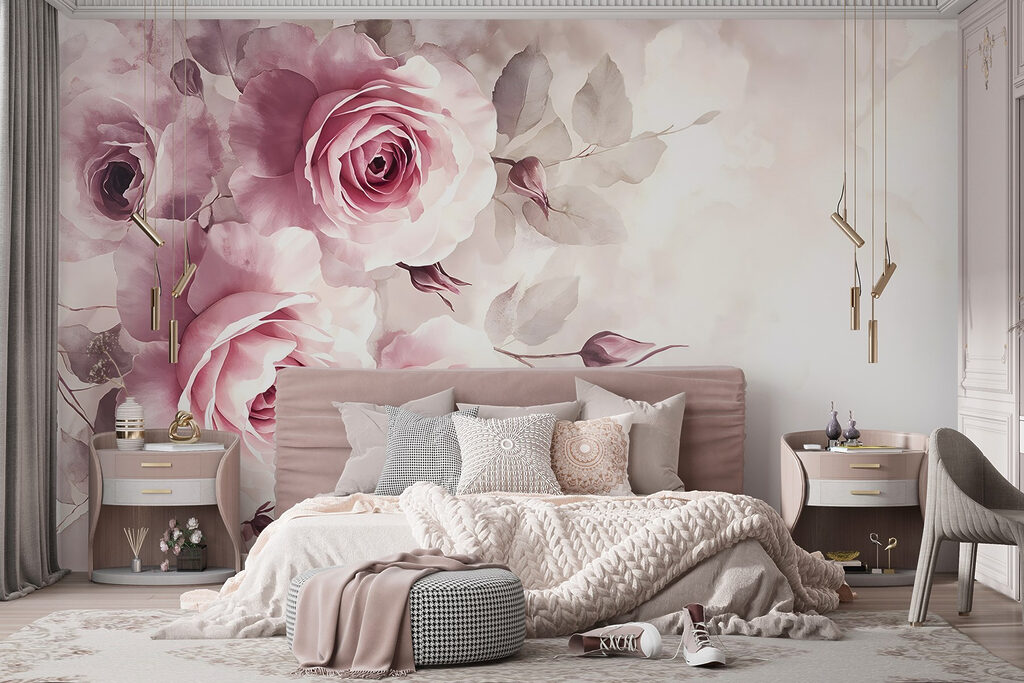 Rose rosa a sinistra — ambiente 4