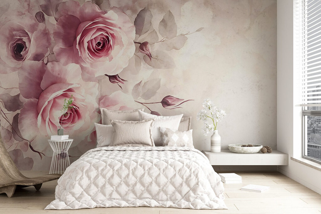 Rose rosa a sinistra — ambiente 5