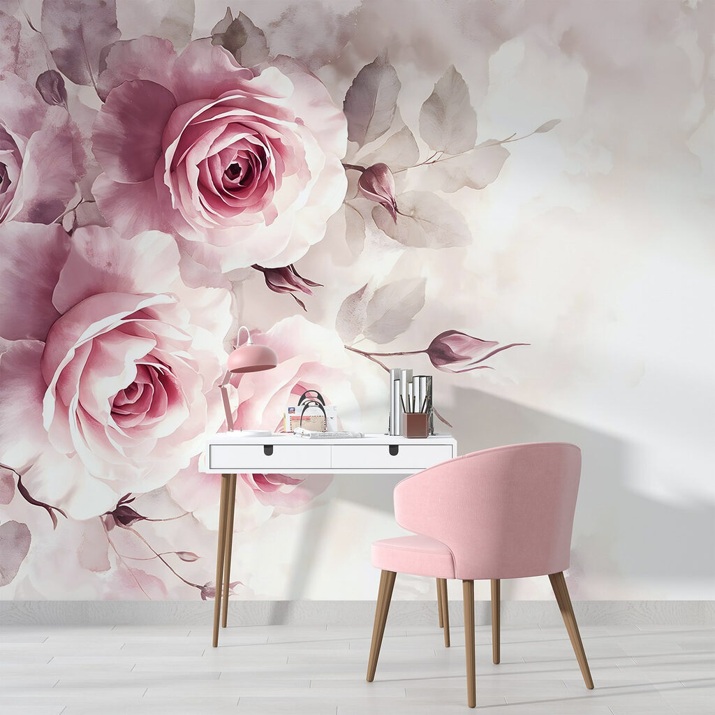Rose rosa a sinistra — ambiente 6